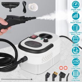 Multifunctional High Pressure Steam Cleaner, 2500W 6 Adjustable Speeds with Multiple Brushes, for Home Kitchen Car Floor Window Cleaning