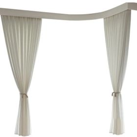 63inch*96inch 2PC Mosquito Net With Rod Curtains: Double Protection, Comfortable Sleep, Mosquito-Free, Enhanced Home Quality (Option: 63inch96inch)